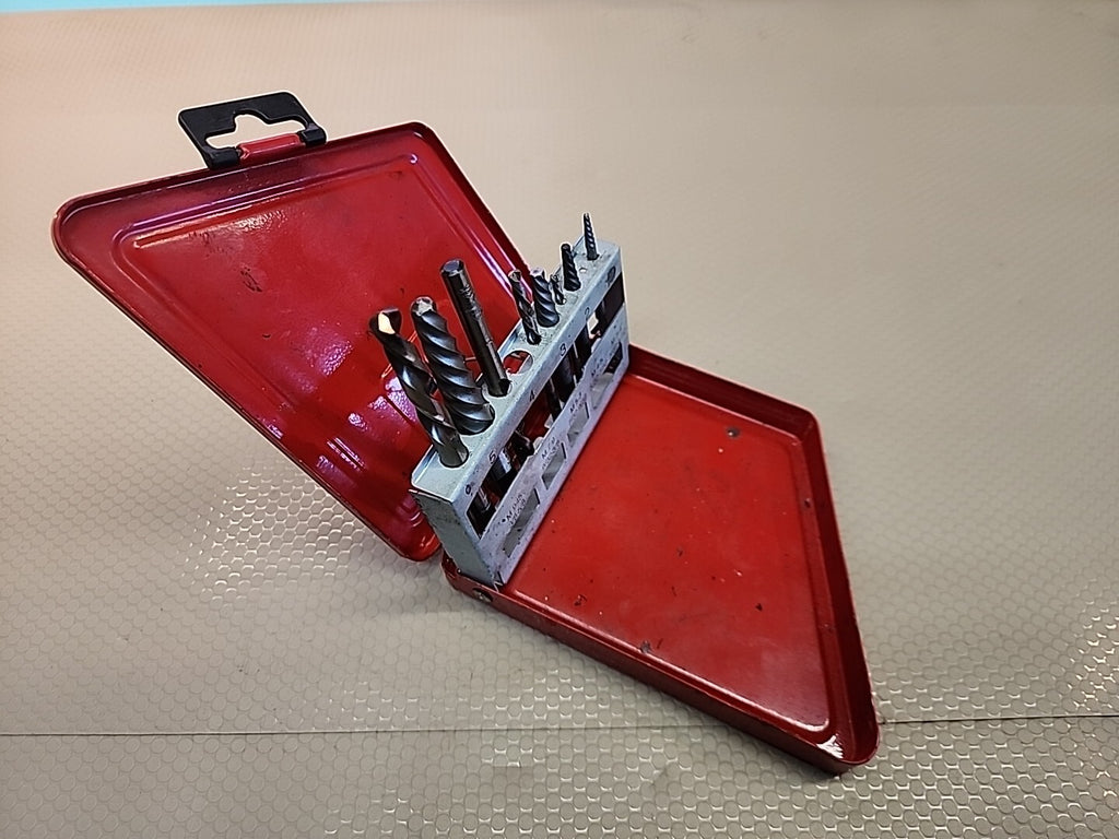 Mac Tools 6310LHDES Screw Extractor & Cobalt Case with some Drill Bits USA