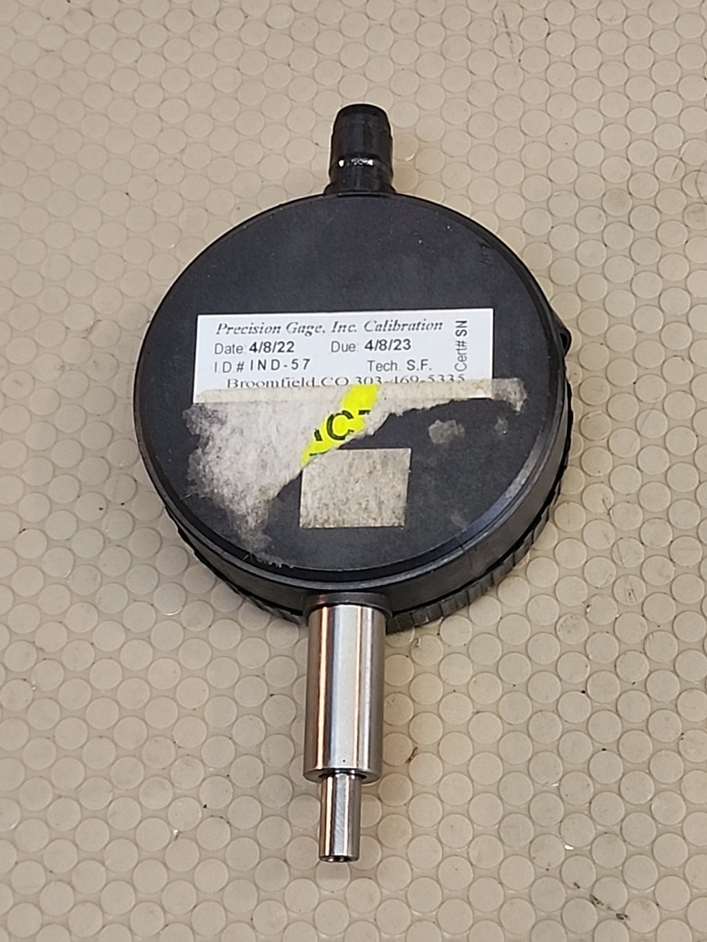 Mitutoyo 2976 One Revolution Dial Indicator, 0-.020" Range, .0005" Graduation 