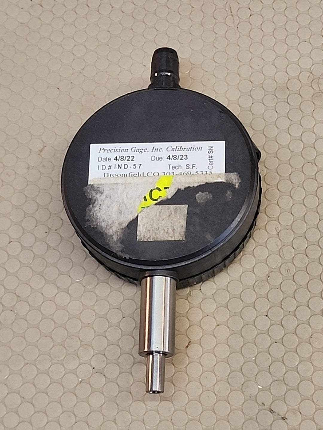 Mitutoyo 2976 One Revolution Dial Indicator, 0-.020" Range, .0005" Graduation 