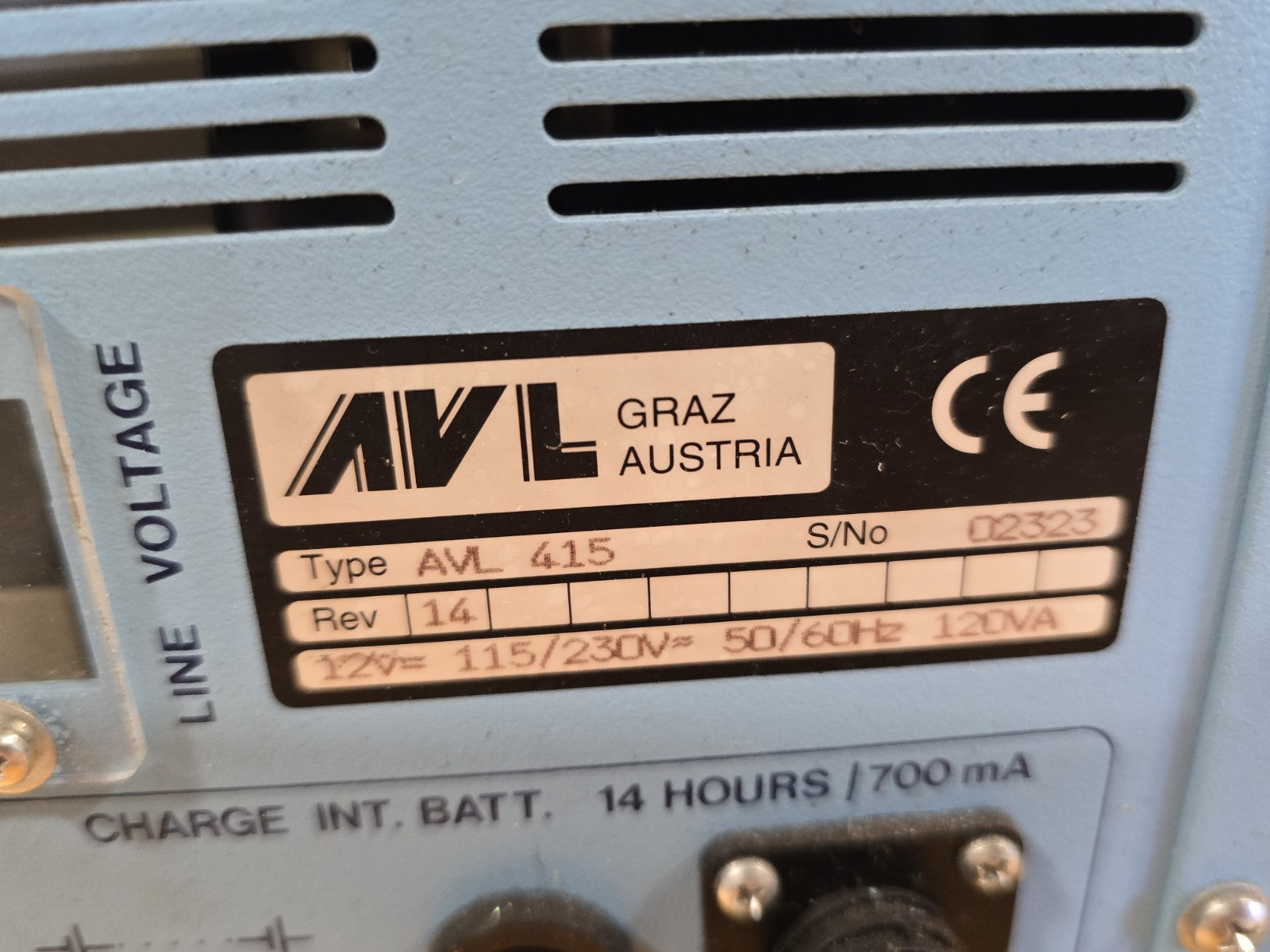 AVL 415 Rev 14 Variable Sampling Smoke Meter Machine 
