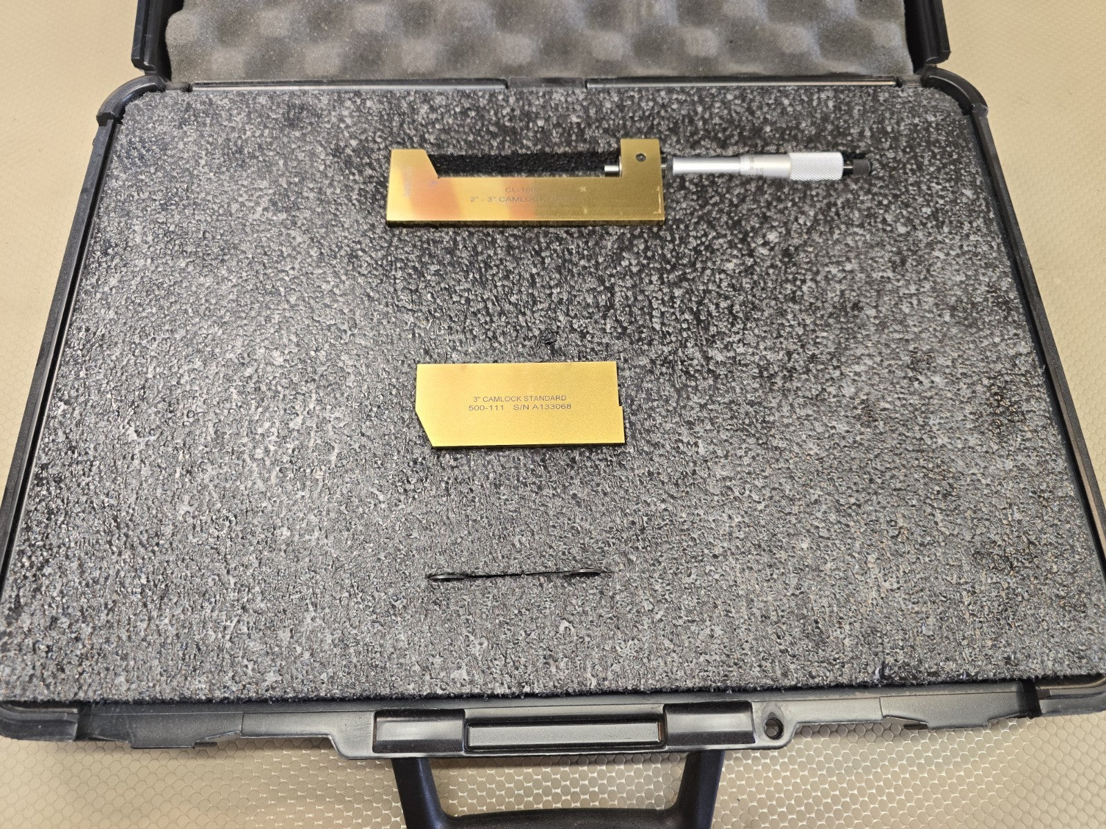 Gagemaker CL-1003 Camlock Micrometer Gage 2” - 3" For API Weld Flange Thickness