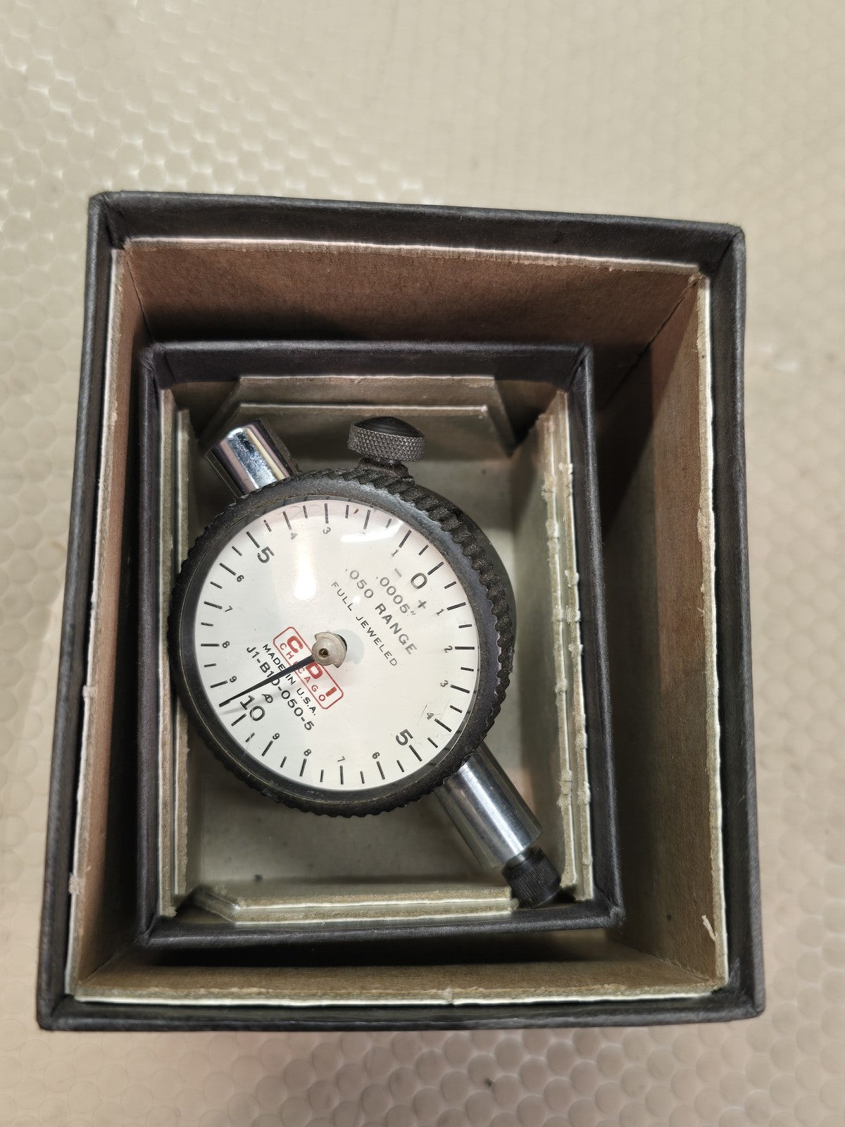 CDI J1-B-0050-S Dial Indicator .050" Range .0005" Full Jeweled Precision Gage