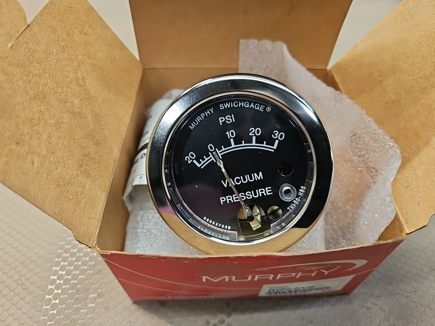 Murphy 25VPG-20V30 Vacuum Gauge PN 05704225 NEW