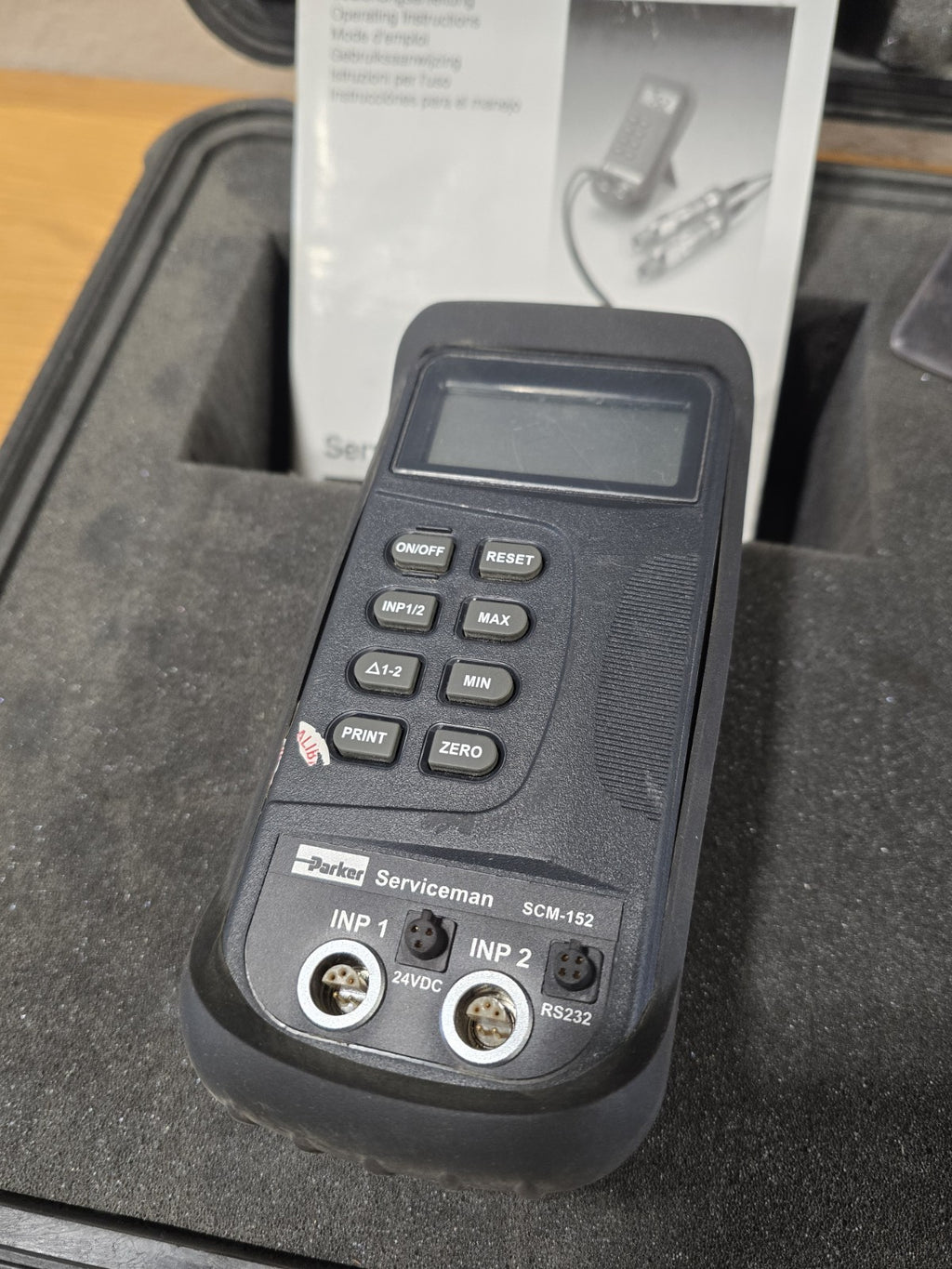 Parker SCM-152-2-02 SensoControl Serviceman Diagnostic Test Kit Plus Case