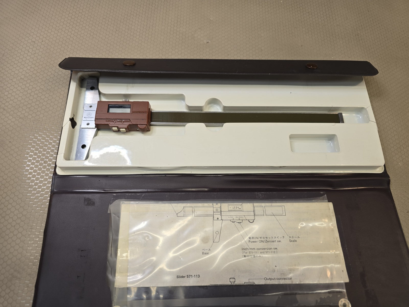 Mitutoyo 571-112 Absolute Digimatic Digital Depth Gage 