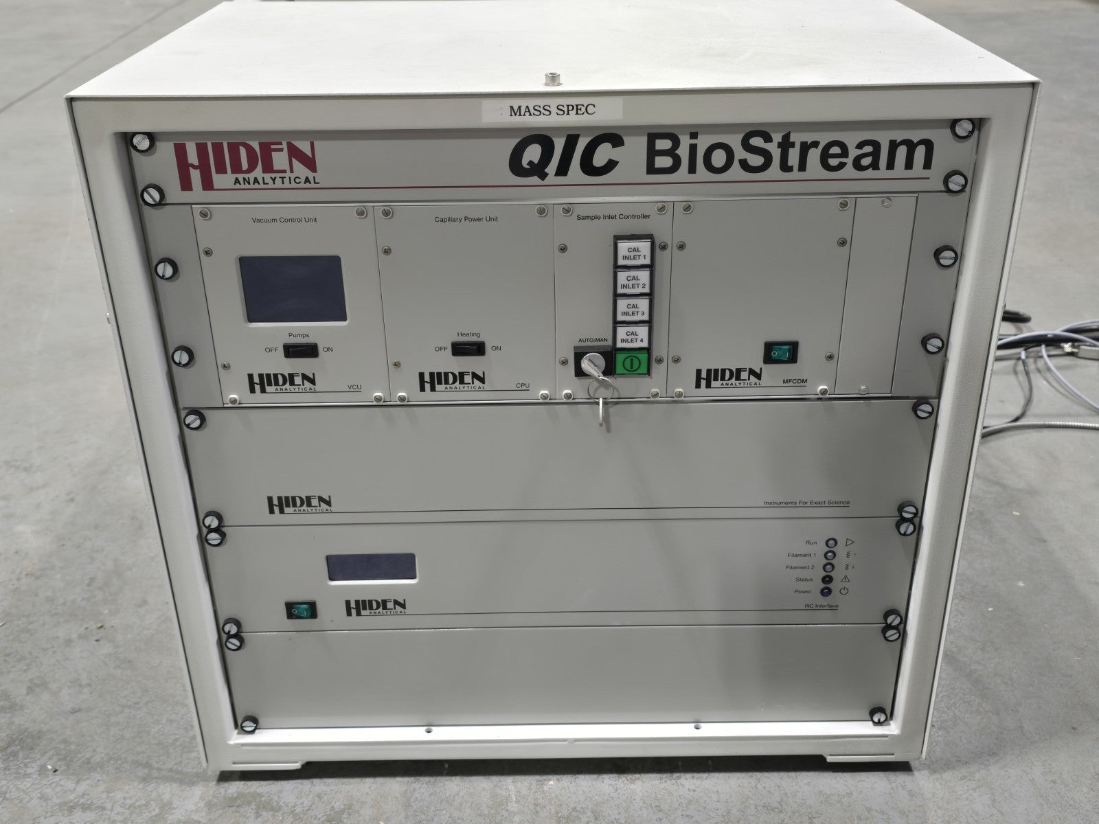 Hiden Analytical QIC BioStream Mass Spectrometer System Fermentation Gas Analyze
