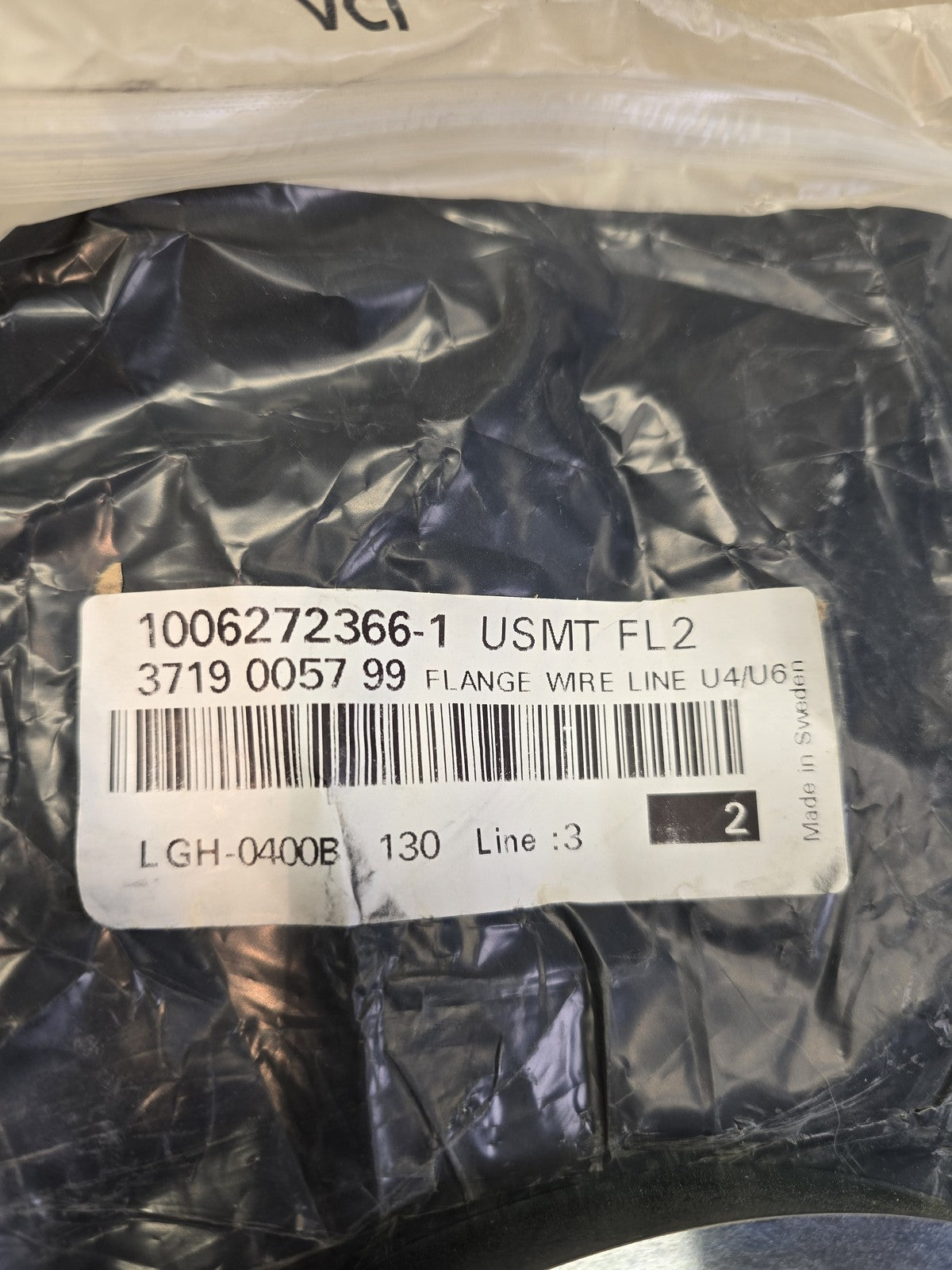 Epiroc 3719 0057 99 Flange Wire Line U4/U6 New Genuine OEM Drill Rig Part