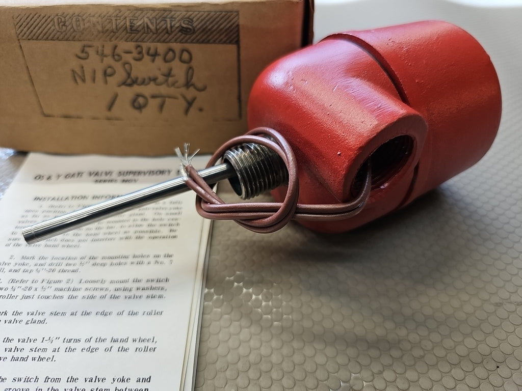 NOTIFIER NGV N-CO VALVE SWITCH D557537