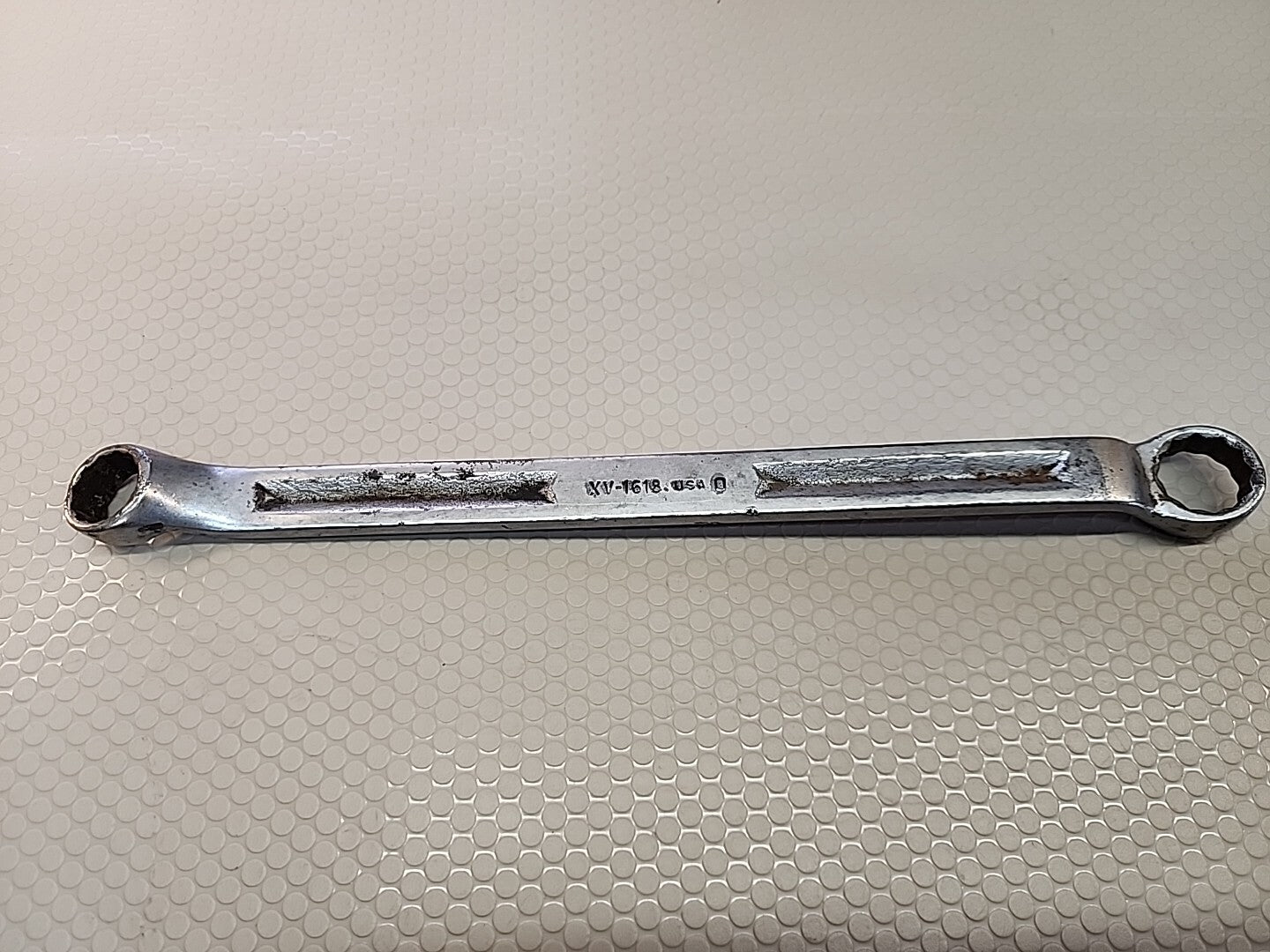 Snap-On Tools 1/2” & 9/16” SAE Offset 6pt Box Wrench XV-1618-S Made USA