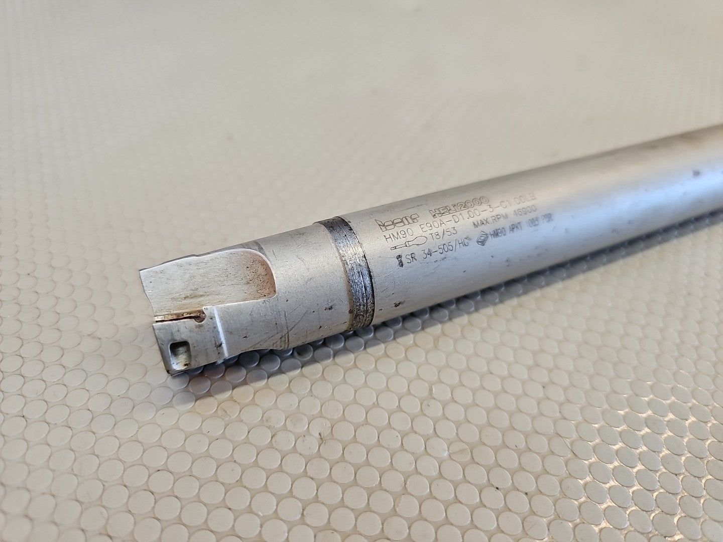 ISCAR 1" DIA. INDEXABLE END MILL HM90 E90A-D1.00-3-C1.00LB 3 FL APKT1003 INSERTS