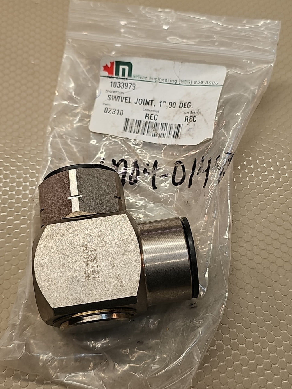 Stainless Steel High Pressure Hydraulic Elbow  Female/Female 1 Inch 90 Degree