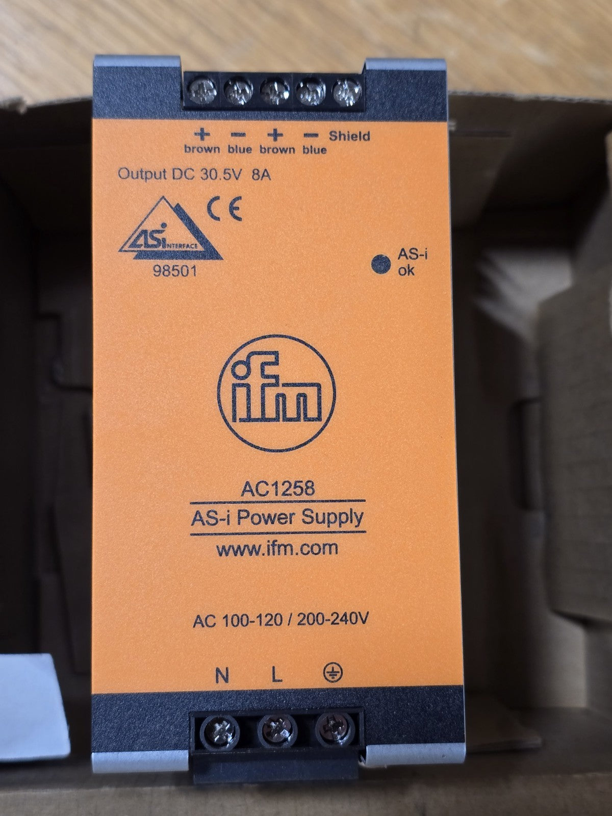 New IFM AC1258 Power Supply AC1258 Genuine USA Seller