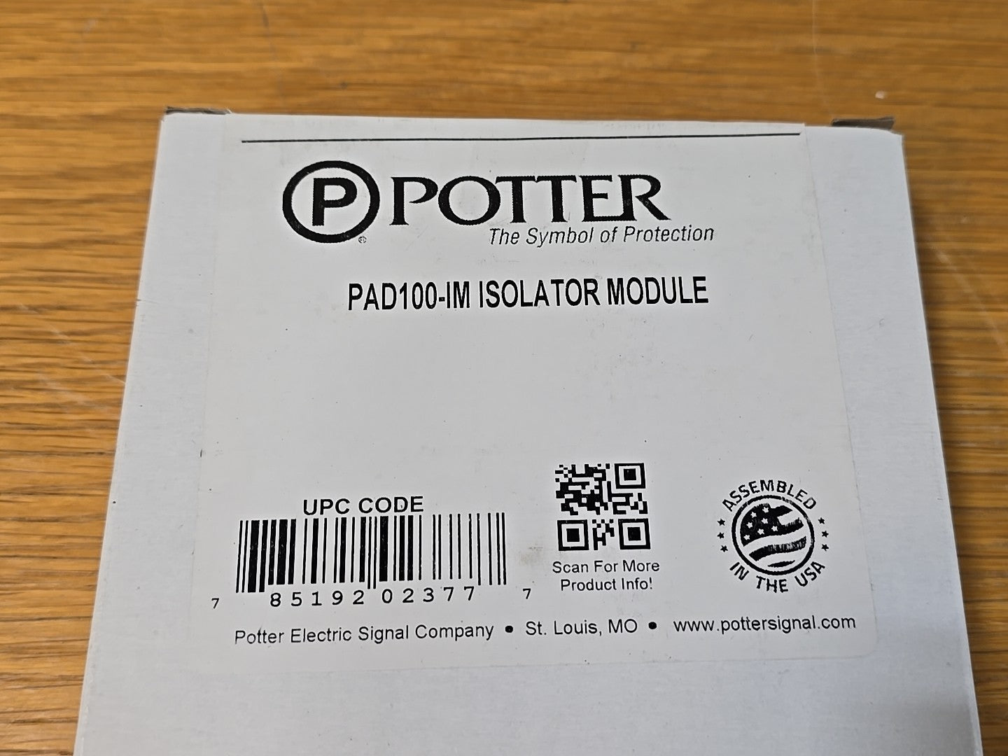 NEW Potter PAD100-IM Fire Alarm Isolator Module 3992708