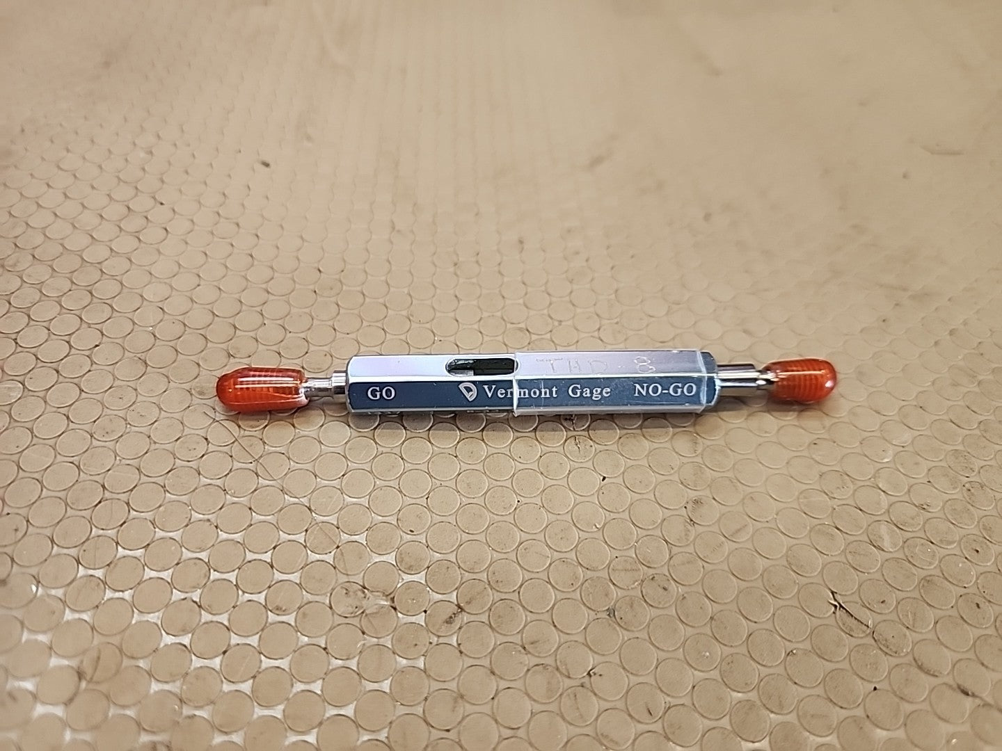 Vermont 8-32UNC 2B Go .1437/No Go .1475 Double End Thread Plug Gage 