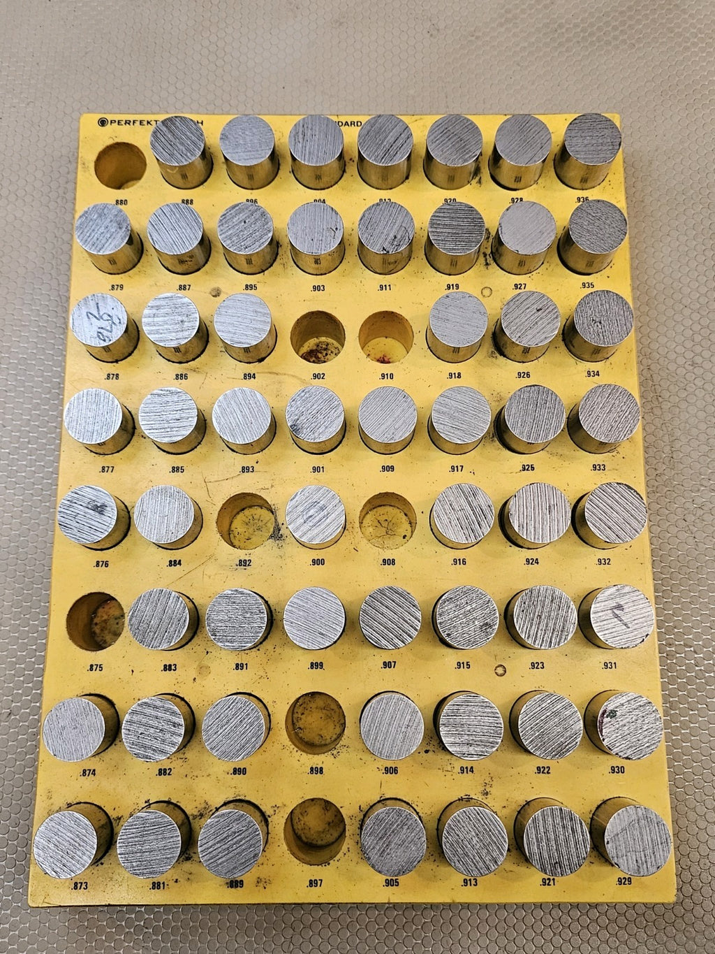 Pin Gauge Perfekt Punch 0.880 to 0.929 LARGE Machinist 