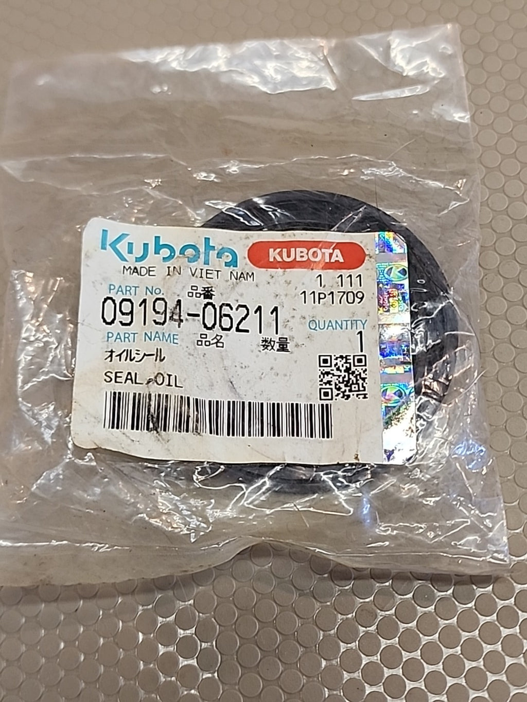 Kubota SEAL,OIL (Part No: 09194-06211) OEM
