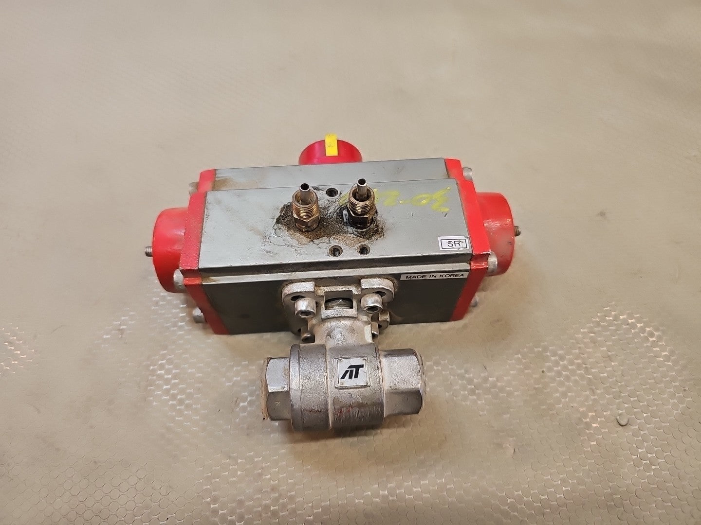 1" Pneumatic Actuated Ball Valve Stainless Steel Single Acting Spring Return
