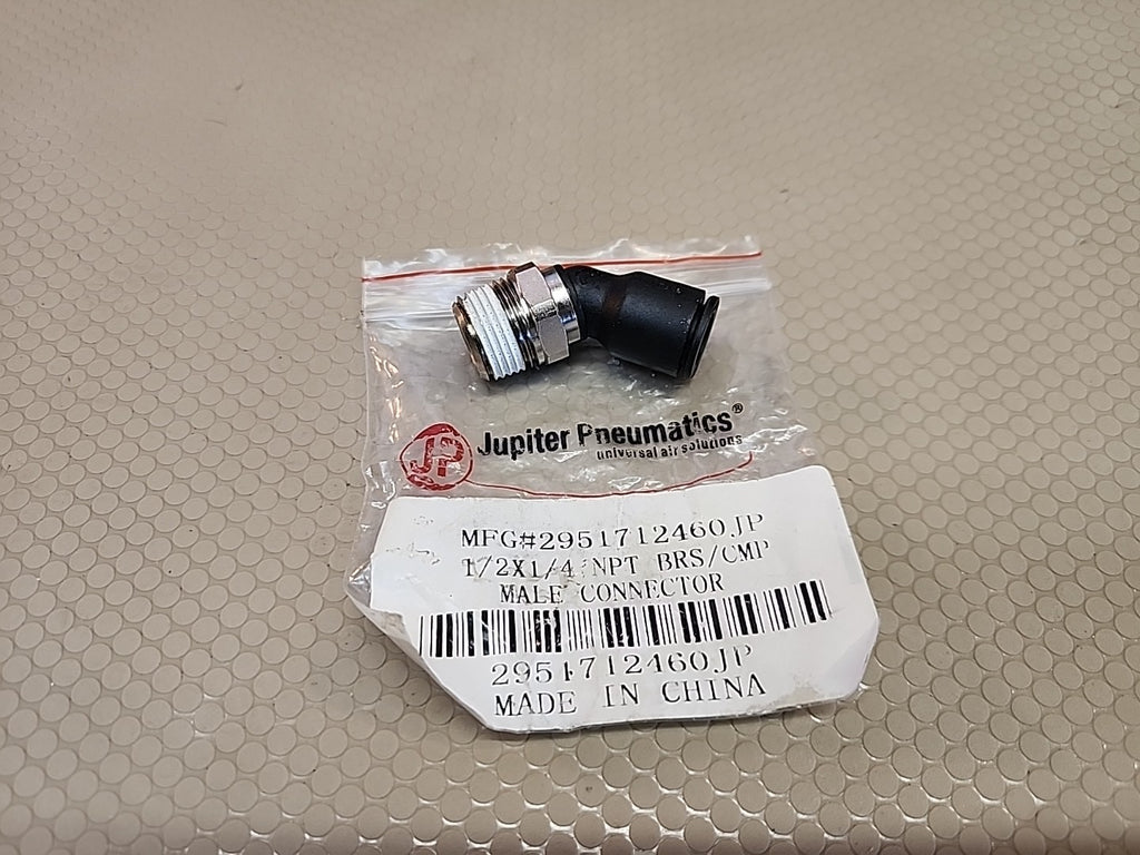 Parker Legris Push-In Fitting 45 deg Male Elbow 1/2" Tube 1/4" Male NPT
