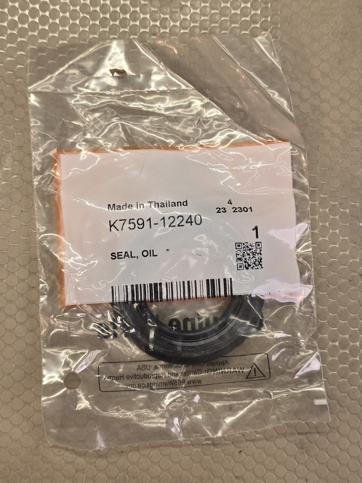 Kubota K7591-12240 Oil Seal Genuine OEM RTV Utility Vehicle Part New