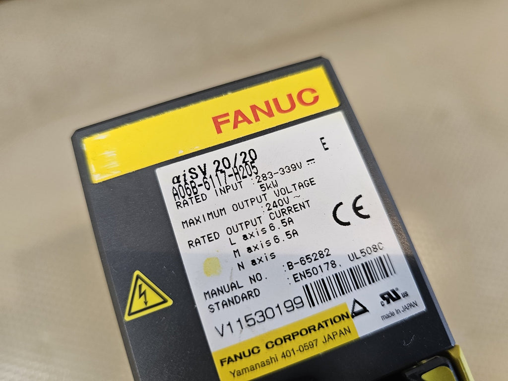 Fanuc Servo Amplifier A06B-6117-H205 Tested