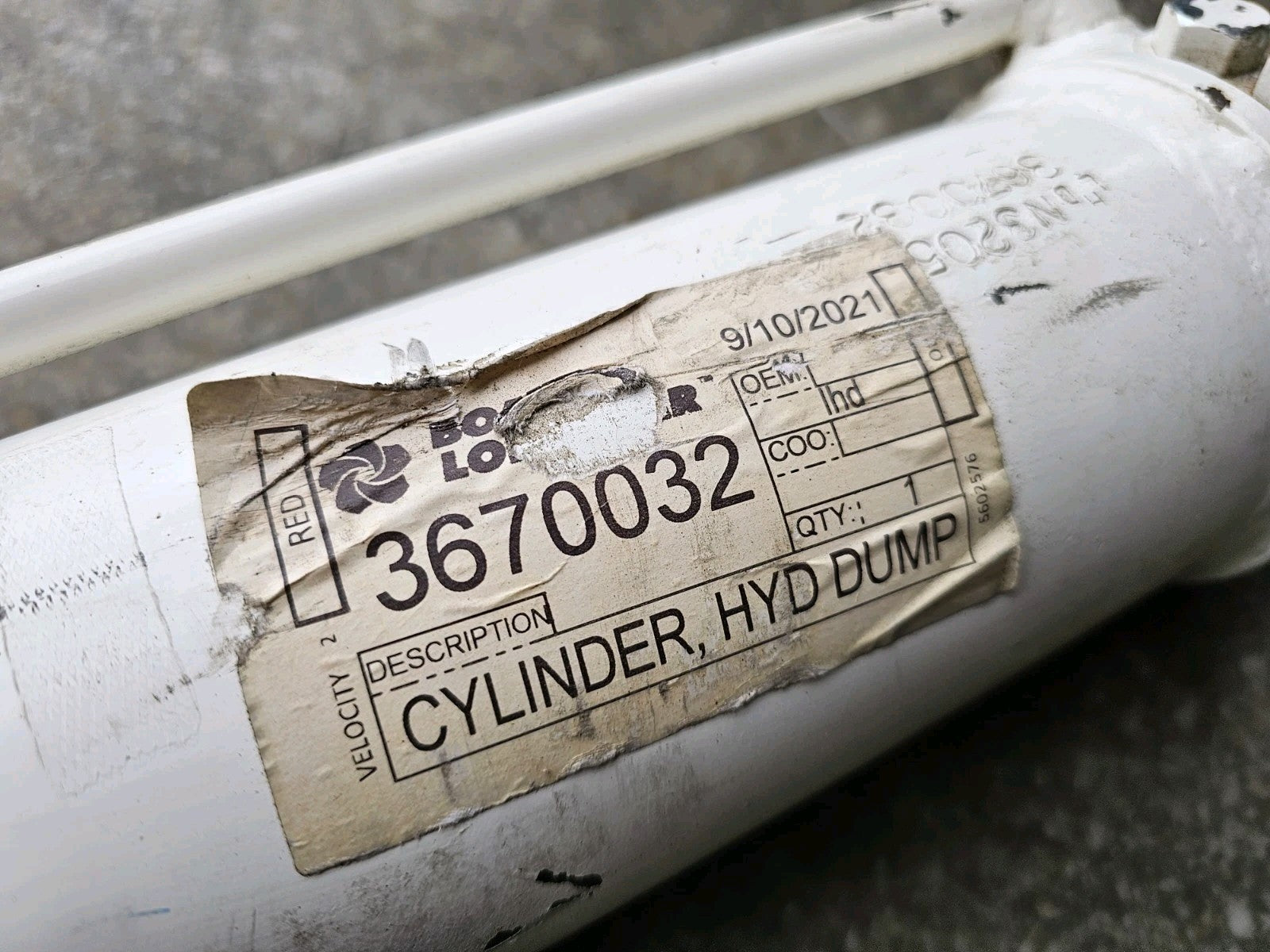 Boart Longyear Hydraulic Dump Cylinder 3670032 OEM Drill Mining Equipment