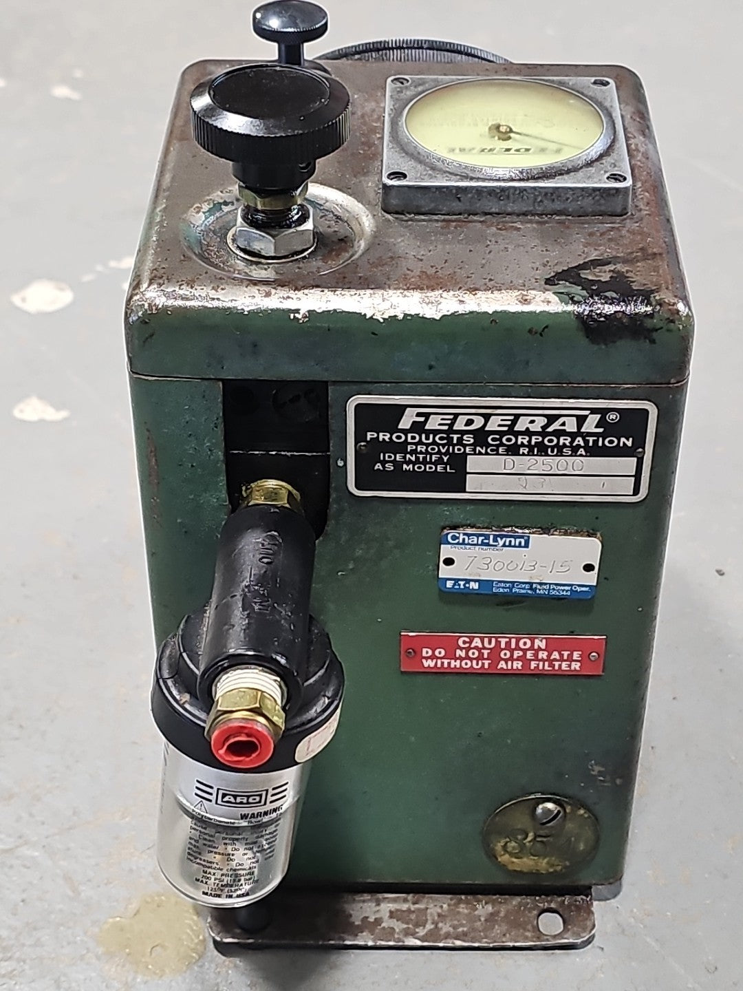 Federal D-2500 Dimensionair Air Gage .00005" 2500:1 Dial Type 