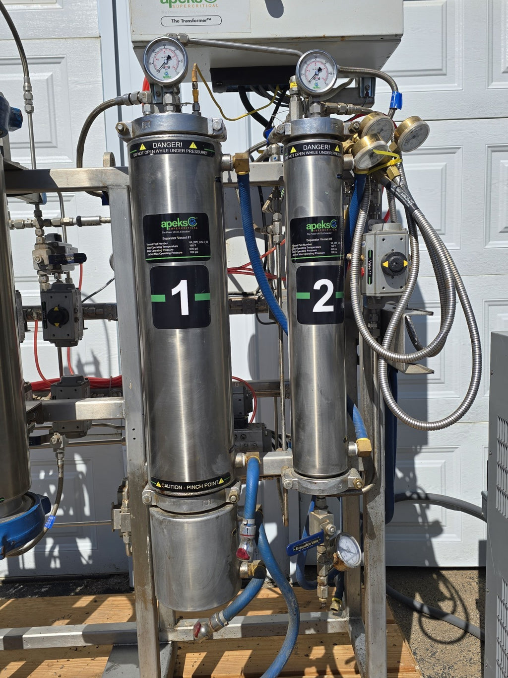 Apeks Supercritical CO2 Extraction System Full 3 Piece Set 2000-5Lx20LD 20L