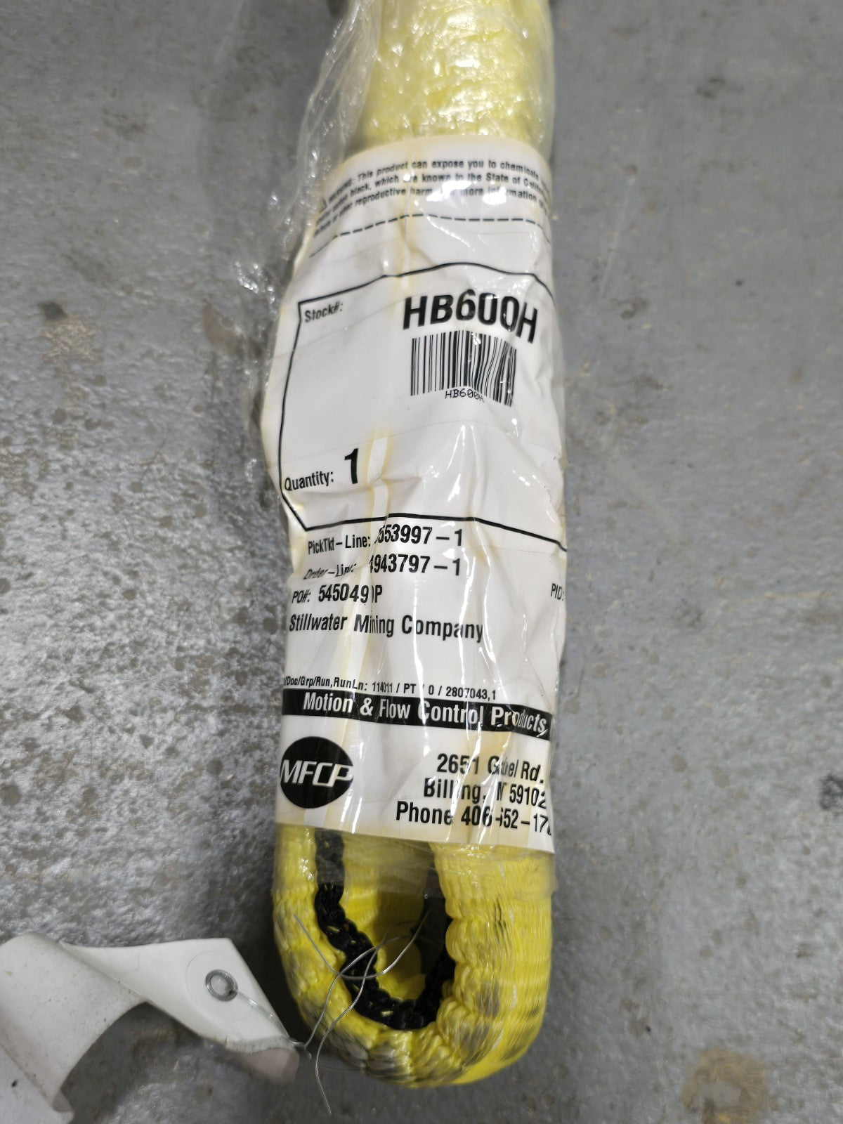 6" Hosebun Support w/ eye-hook Industrial Hose Support  HB-600H