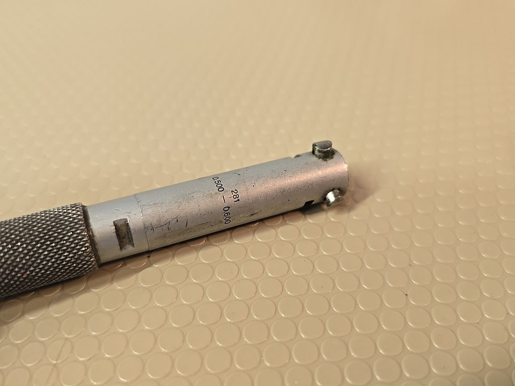 Brown & Sharpe No. 281 Internal Bore Micrometer Range 0.500"- 0.600” Holtest