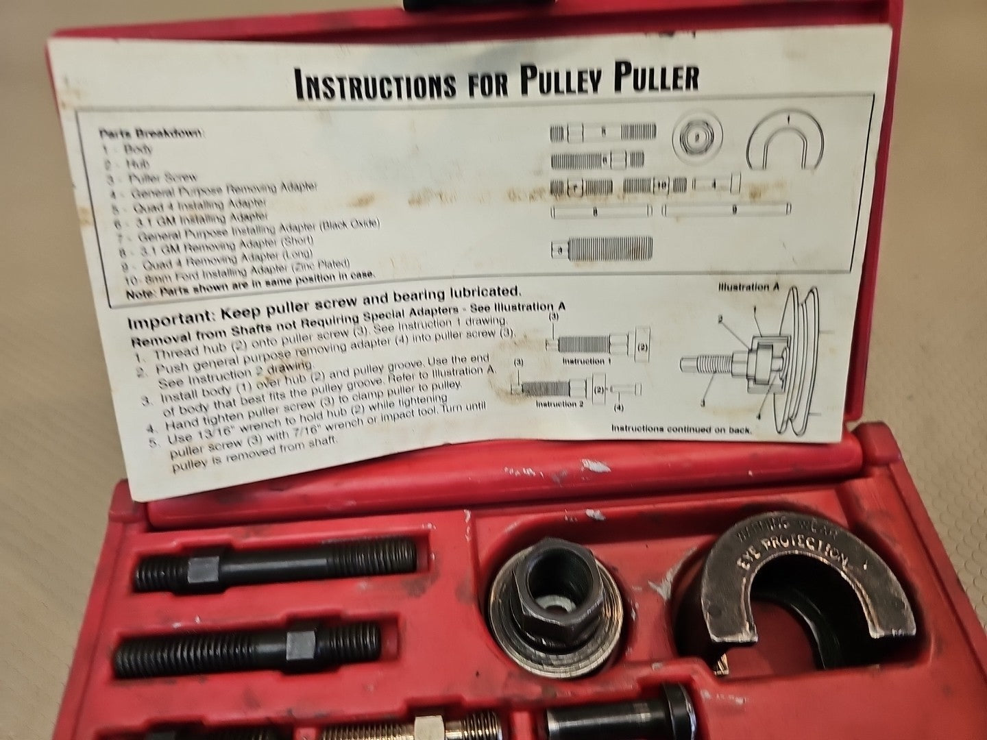 Lisle ADAPTER FOR LIS38850 PULLEY PULLER 3/8IN.X16 SHORT USA  KD