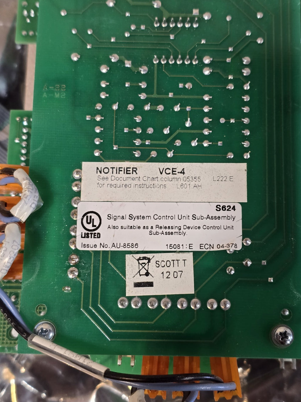 Notifier VCE-4 VCM-4RK / VCM4RK (USED)