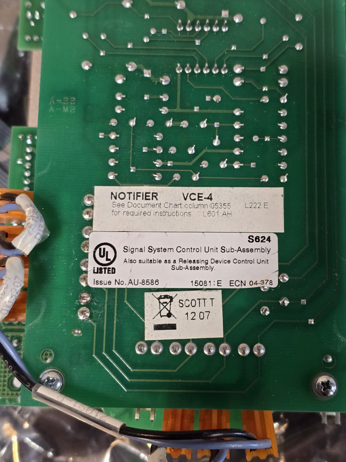 Notifier VCE-4 VCM-4RK / VCM4RK (USED)