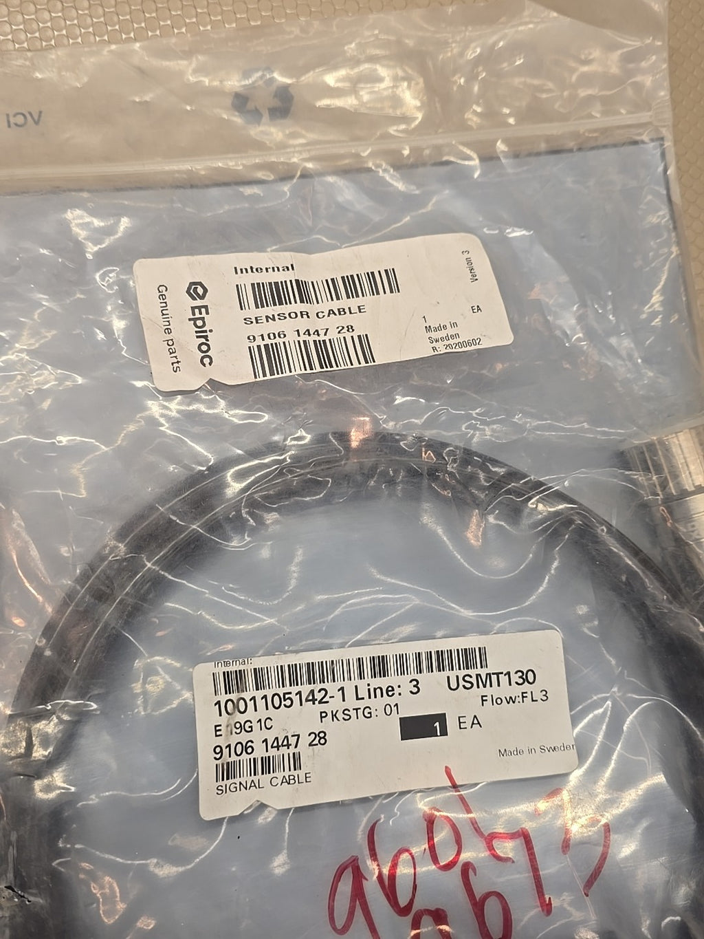Epiroc 9106 1447 28 OEM Sensor Cable Atlas Copco Genuine Signal Harness NEW