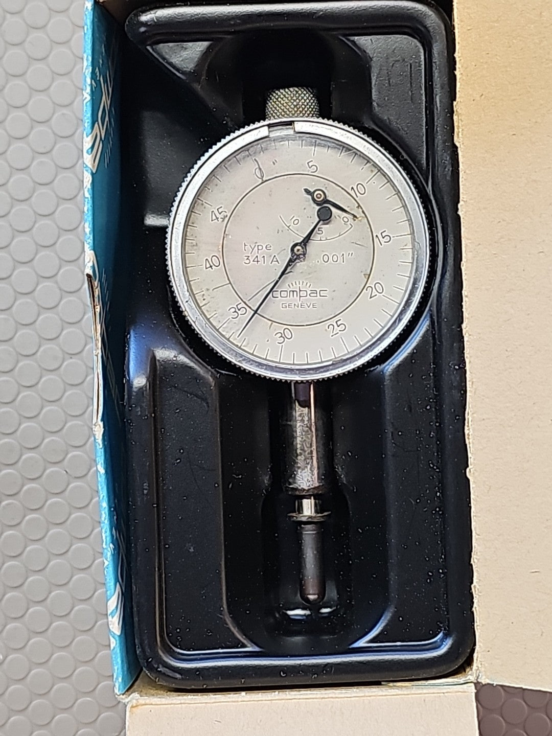 COMPAC TYPE 341A DIAL INDICATOR  .0001" Swiss Made 