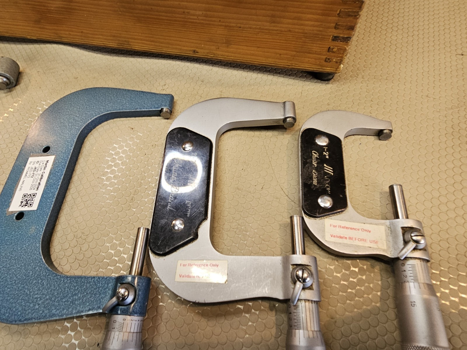Vintage Chuan Brand Micrometer set 0-1” through 5-6” Missing 1