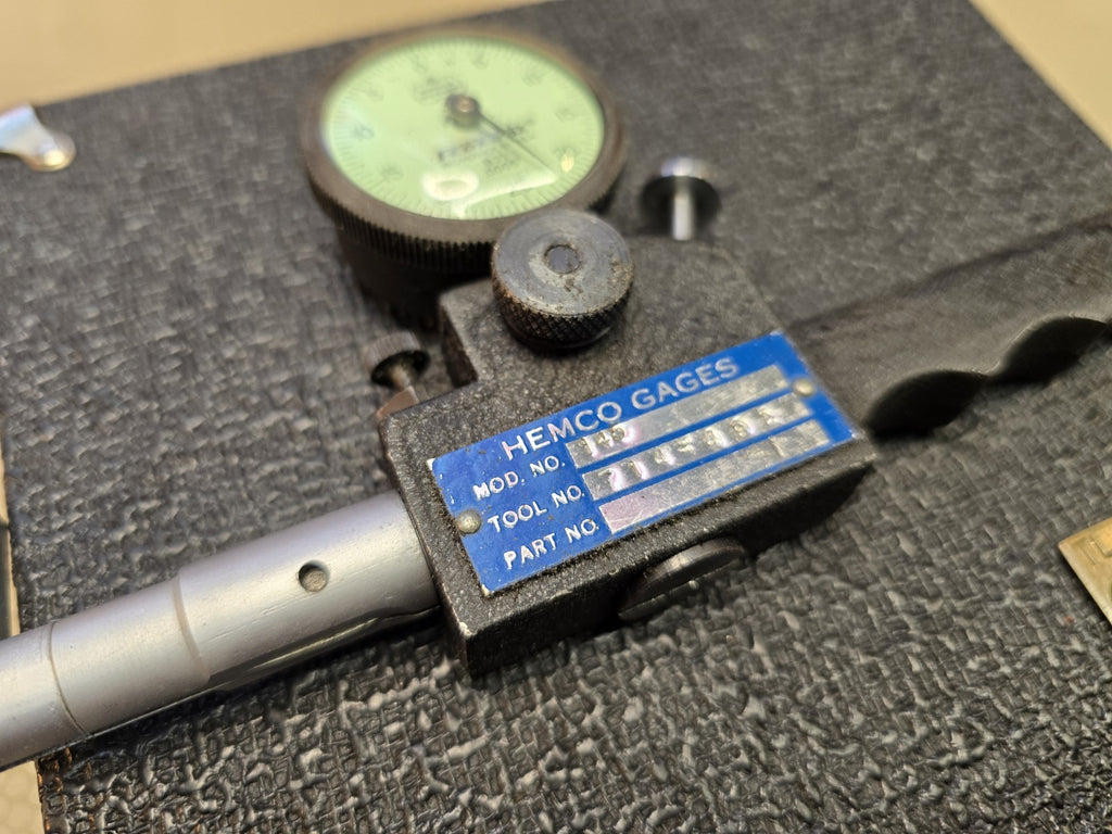 Hemco 145 100 Series "O" Ring Gage .0005 + w/ Tips Shallow Diameter 