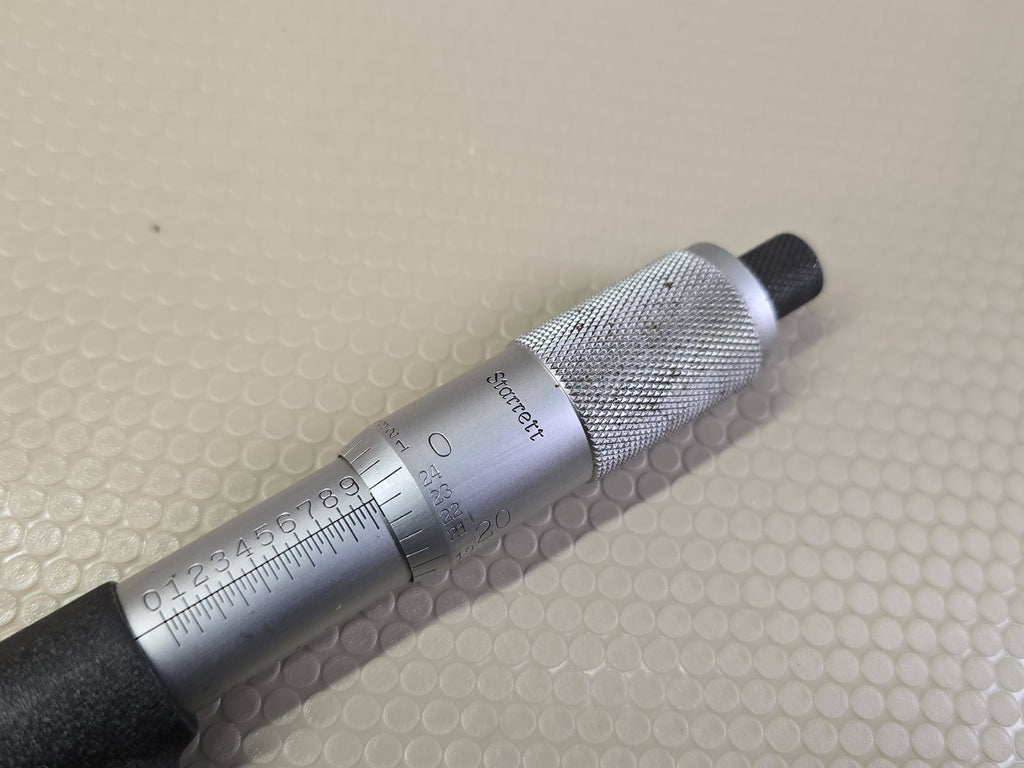 Starrett No 486 Blade Outside Micrometer 6-7" Carbide Tip Precision Machinist To