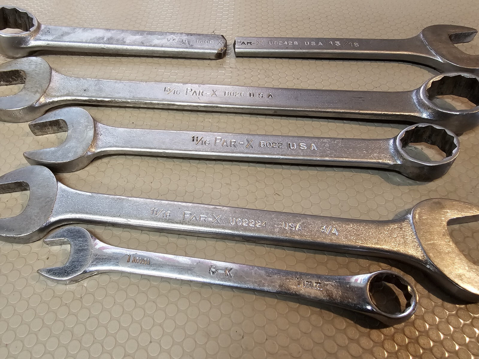 Vintage PAR-X (by Snap On) Combination Wrenches + New Britian USA