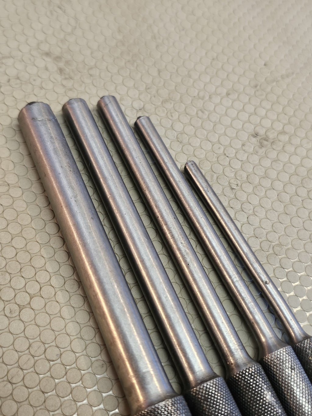 Mayhew Pro 5 Piece Roll Pin Pilot Punch Set Made in the USA 