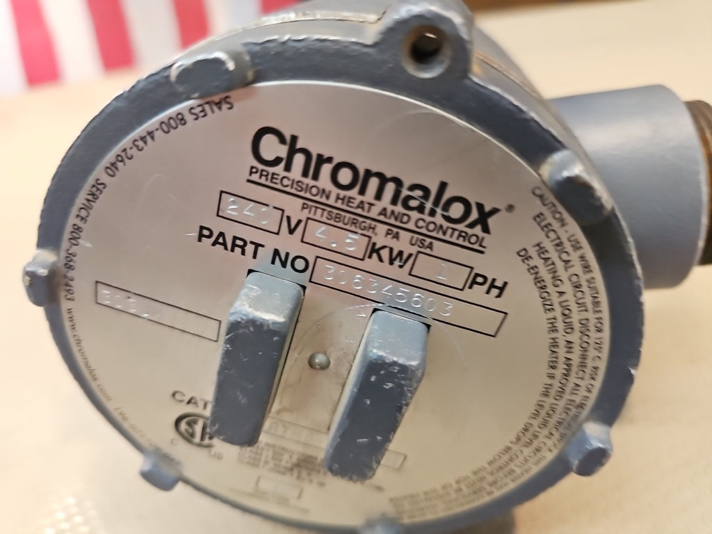CHROMALOX Immersion Heater ARTMS-45E2TH CSA Class I Div 1 Groups B c d 250 $1400
