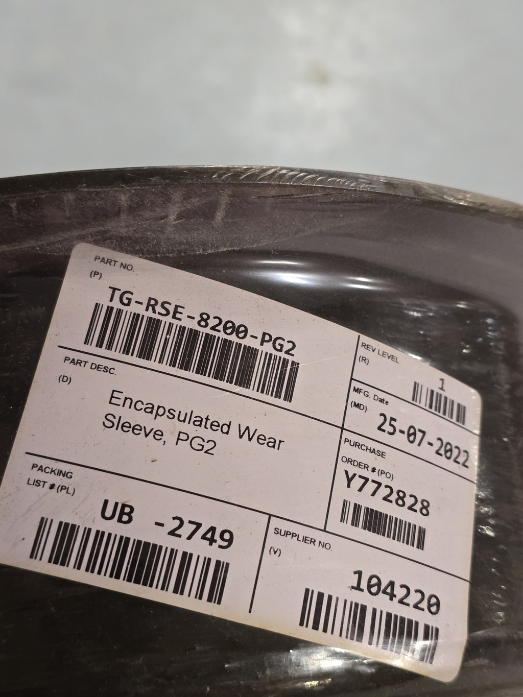FLSmidth KREBS Technequip TG-RSE-8200-PG2 Valve Wear Sleeve Flanged Collar New