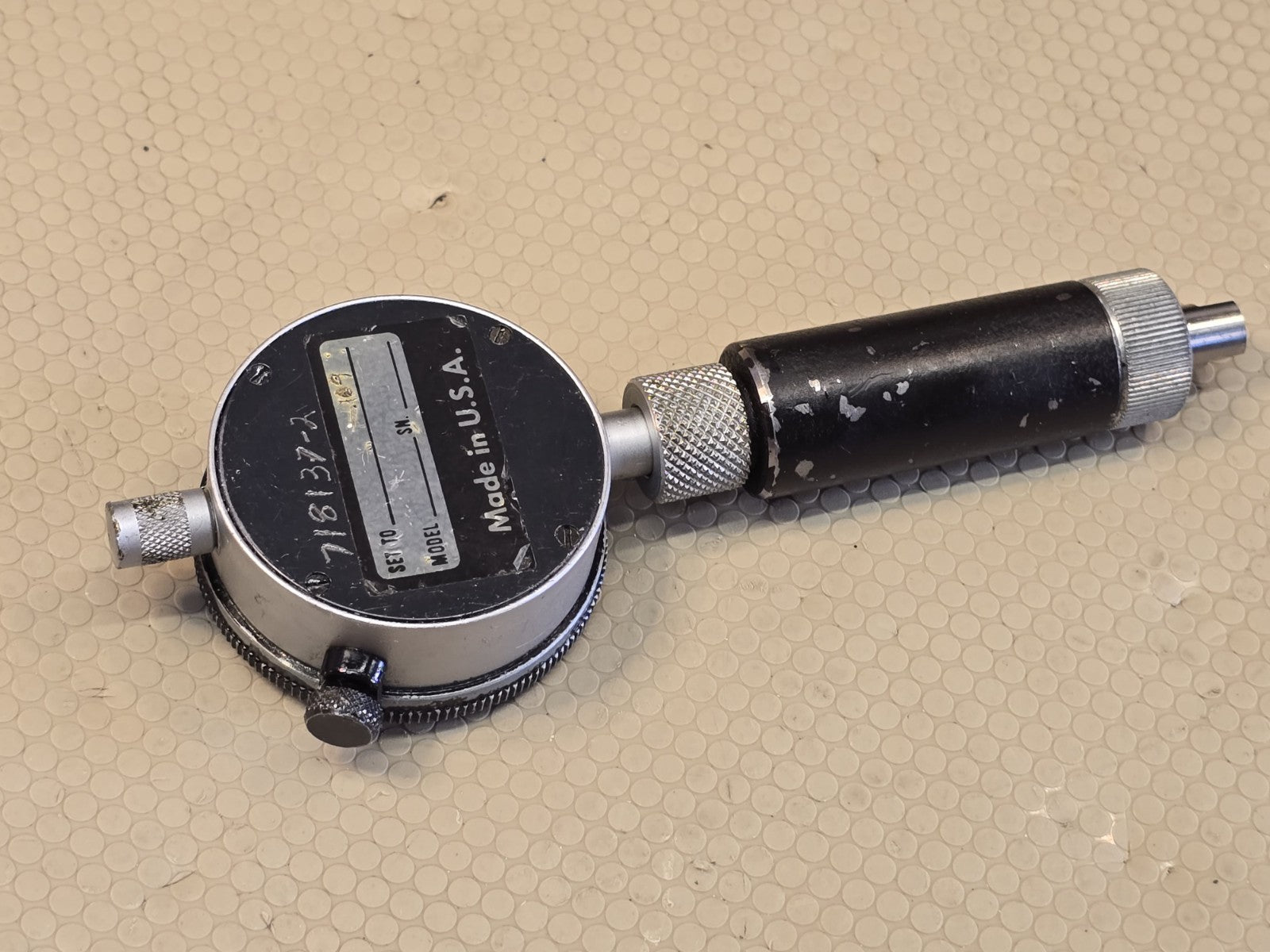 STARRETT No. 25-141 Dial Indicator With Chamfer Gage Attachment 
