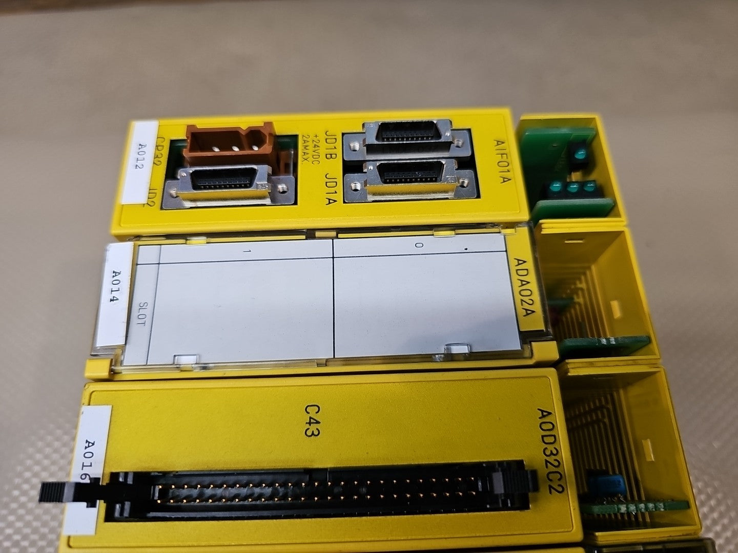 FANUC I/O Module Bundle - AIF01A, ACT01A, AID32F2, A0D32D2, ABU10A