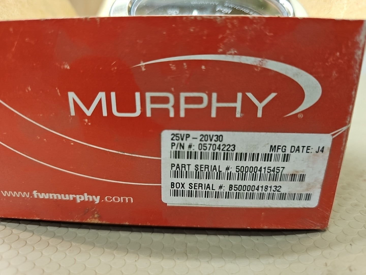 MURPHY 25VP-20V30 -- P/N 05704223 SWITCHGAGE NEW