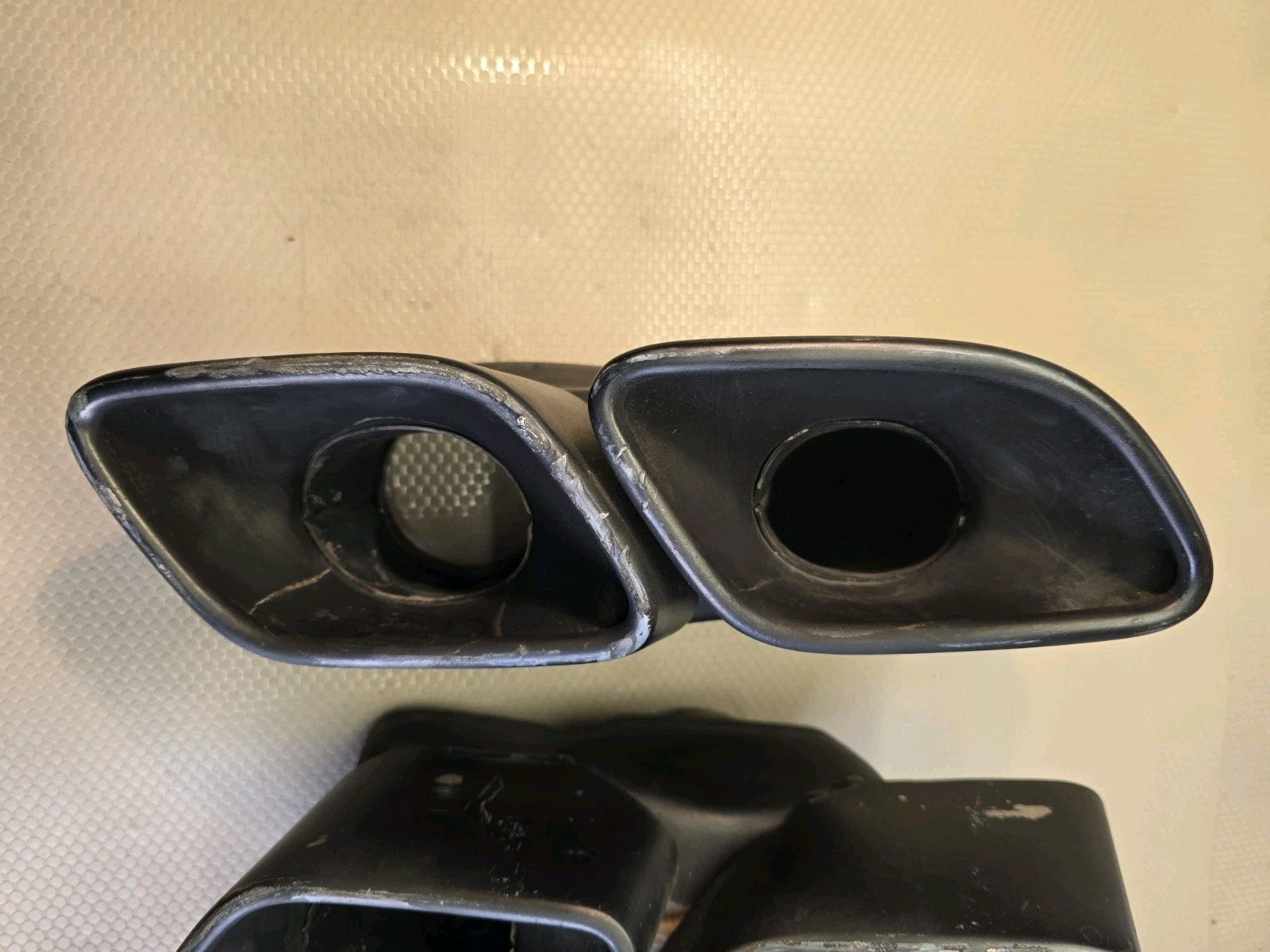 Porsche 911 Turbo S 991 Left/Right Exhaust Tip 991.111.762.61/761.62 Black OEM