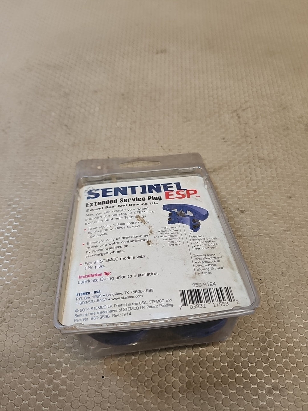 STEMCO     SENTINEI EXTENDED SERVICE PLUG       359-6124        *READY TO SHIP*