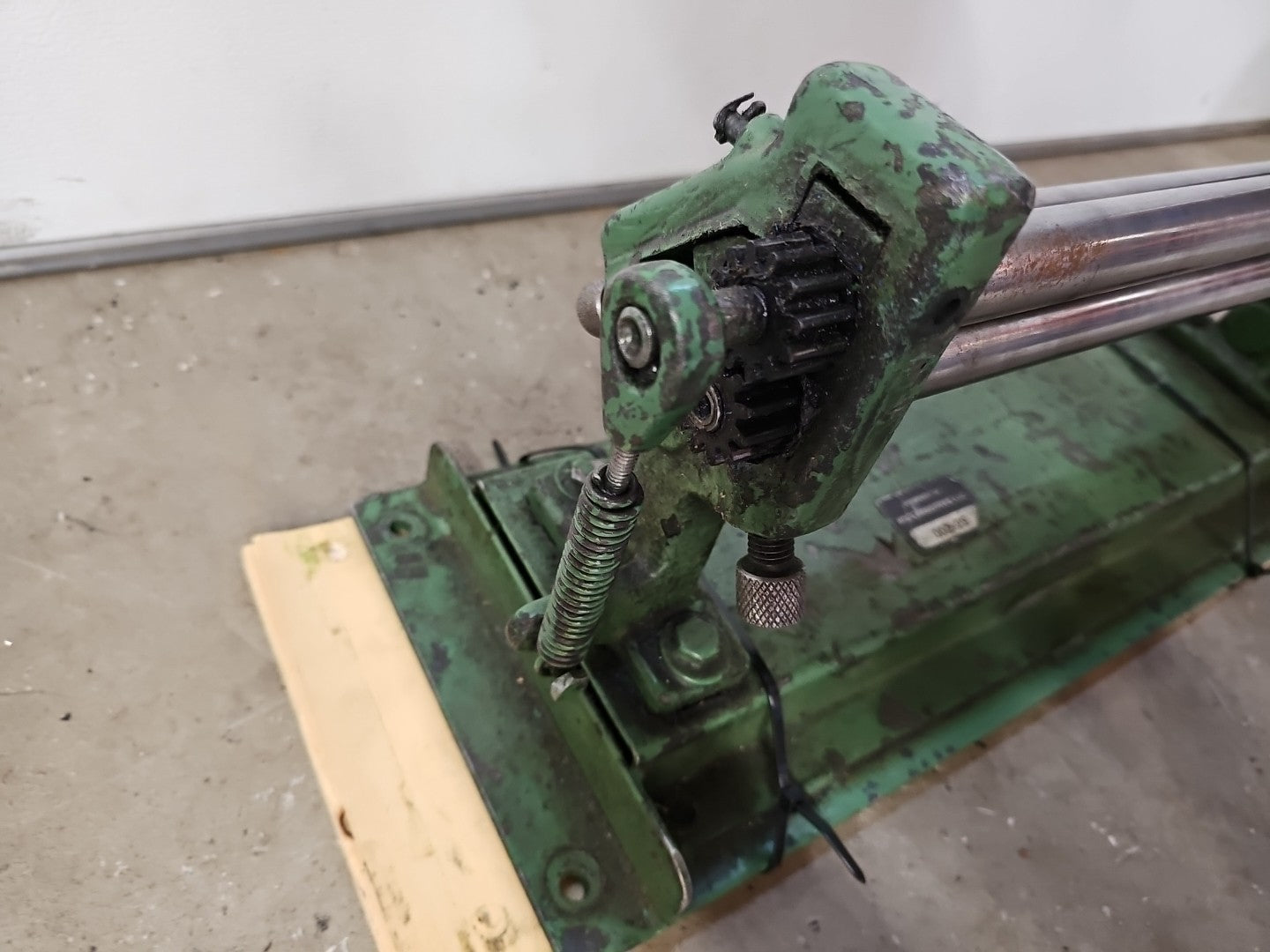 Peck Stow Wilcox Sheet Metal Roller Bender Pexto Gauge Capacity 16" Bench 0350A