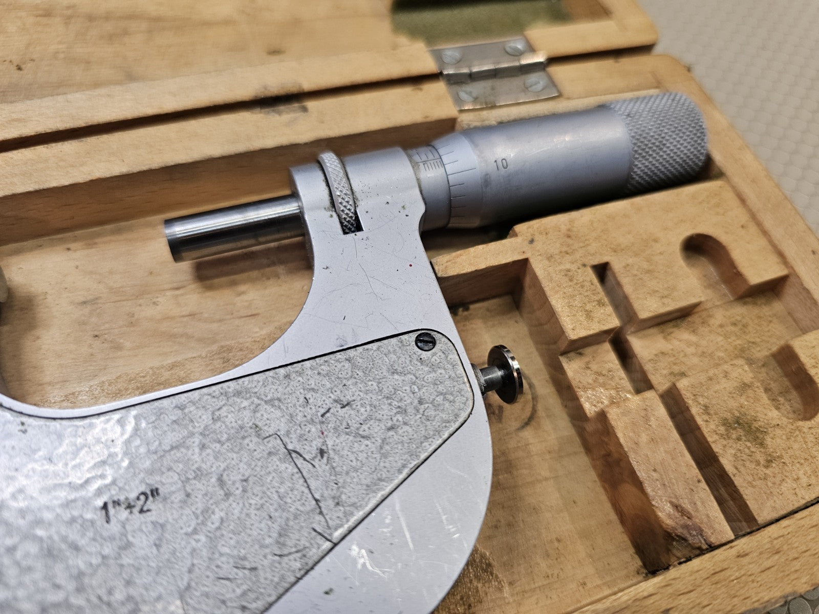 FOWLER / VIS 1-2” .0001” INDICATING MICROMETER COMPARATOR Machinist Tool Maker