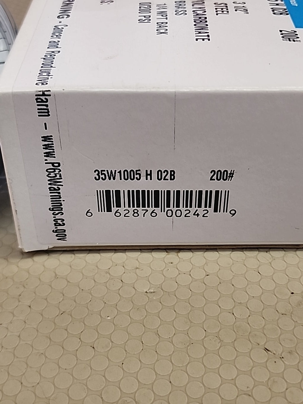 NEW ASHCROFT 35W1005 H  02B PRESSURE GAUGE 3-1/2" 0-200PSI 