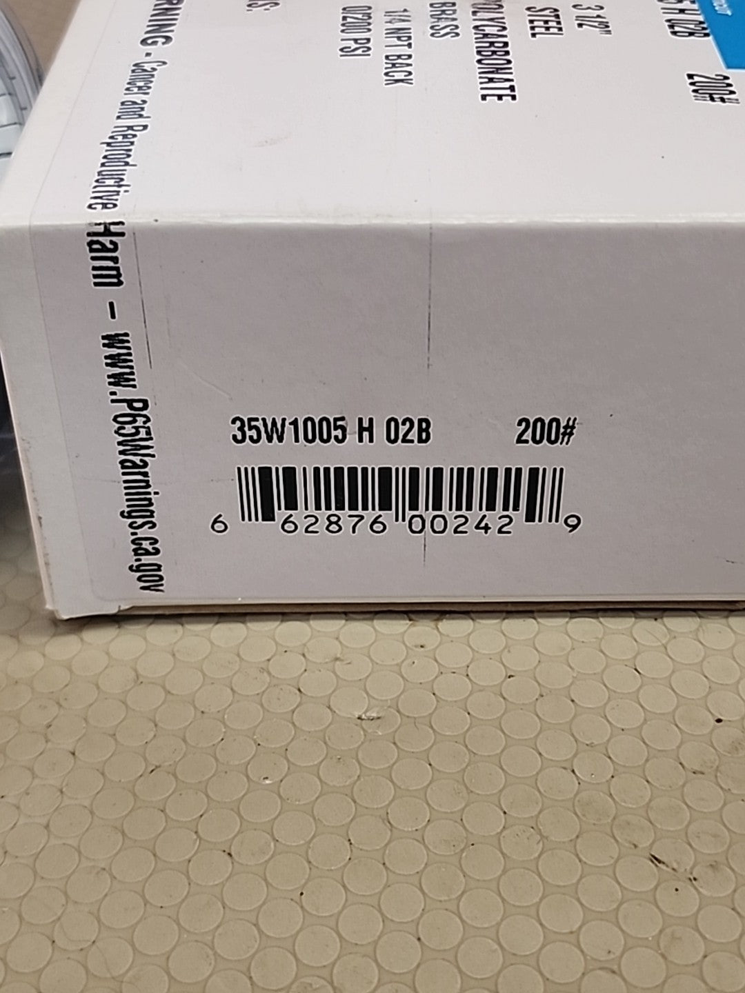 NEW ASHCROFT 35W1005 H  02B PRESSURE GAUGE 3-1/2" 0-200PSI 
